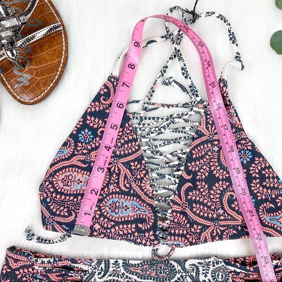 Gypsy 05 Anthropologie High Neckline Bikini Neapolitan Paisley Print Size XS - Picture 10 of 14